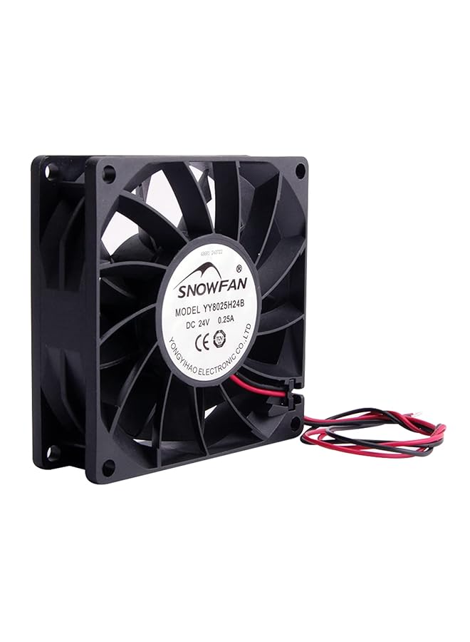 24V Brushless Dc Cooling Fan 80X80X25Mm Mini Cooling Fan Long Life Sleeve Bearing Computer Case Cooling Fan 0.25A 1Pcs  - Image 1