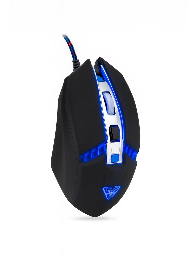 AULA AULA S22 Wired Gaming Mouse - 4-Color Backlit - Ultra-Fast Performance for a Professional Gaming Experience - USB Wired - Black - Image 1