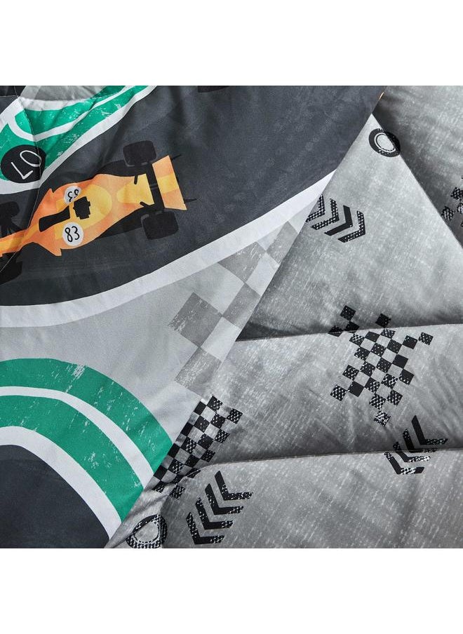 Home Box - Tom 2-Piece Gearhead Cars Single Microfibre Comforter Set - 135x220 cm - Image 1