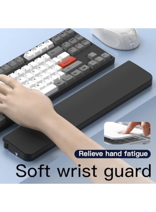 Ergonomic Keyboard Wrist Rest Cleaning Kit, 22 in 1 Cleaning Kits Wrist Rest for Keyboard, Non-Slip Springy Sponge Keyboard Rest Pad with Deep Cleaning Cleaning Tools for Earbuds, Lens, Charging Port - Image 2