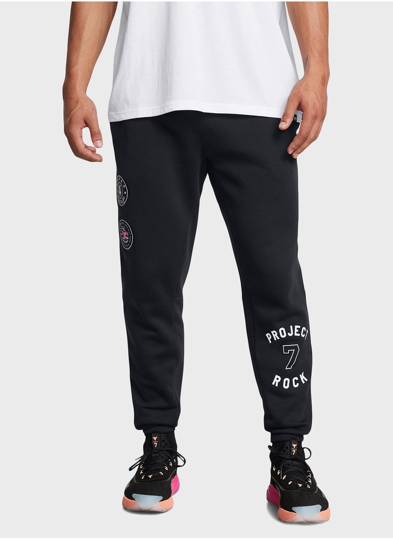 UNDER ARMOUR - Project Rock Icon Fleece Joggers - Image 1