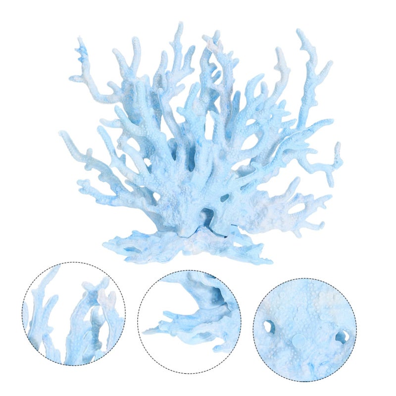 Lifelike Resin Coral Decor Aquarium Background Ornament Undersea 1pc - Image 3