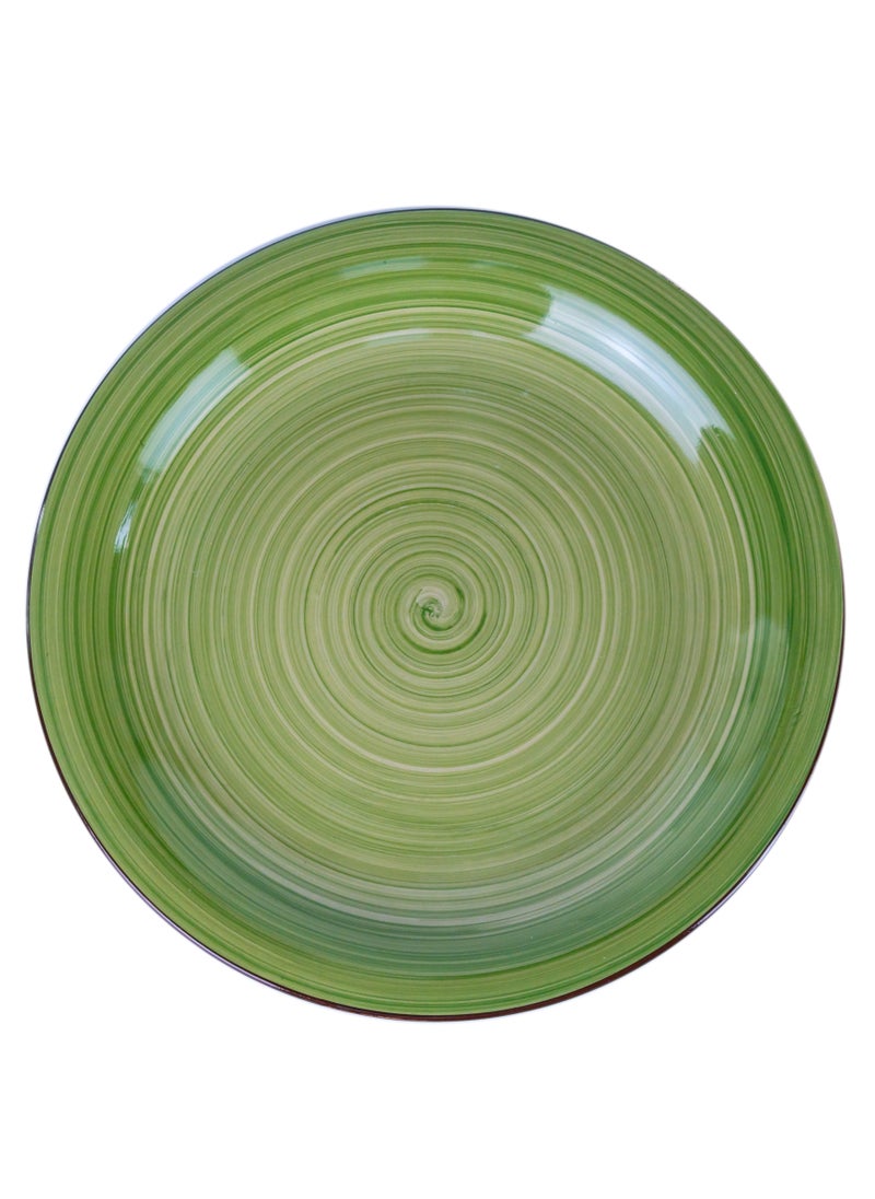 Cuisine Art - Cuisine Art Cosmic Hand-Painted Stoneware 16pcs Dinner Set – Green | 4 Dinner Plates (10.5"), 4 Dessert Plates (7.5"), 4 Soup Bowls (7"), 4 Mugs (9oz) Elegant & Durable Tableware for Home & Kitchen - Image 1