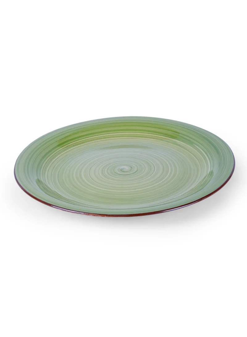 Cuisine Art Cuisine Art Cosmic Hand-Painted Stoneware 16pcs Dinner Set – Green | 4 Dinner Plates (10.5"), 4 Dessert Plates (7.5"), 4 Soup Bowls (7"), 4 Mugs (9oz) Elegant & Durable Tableware for Home & Kitchen