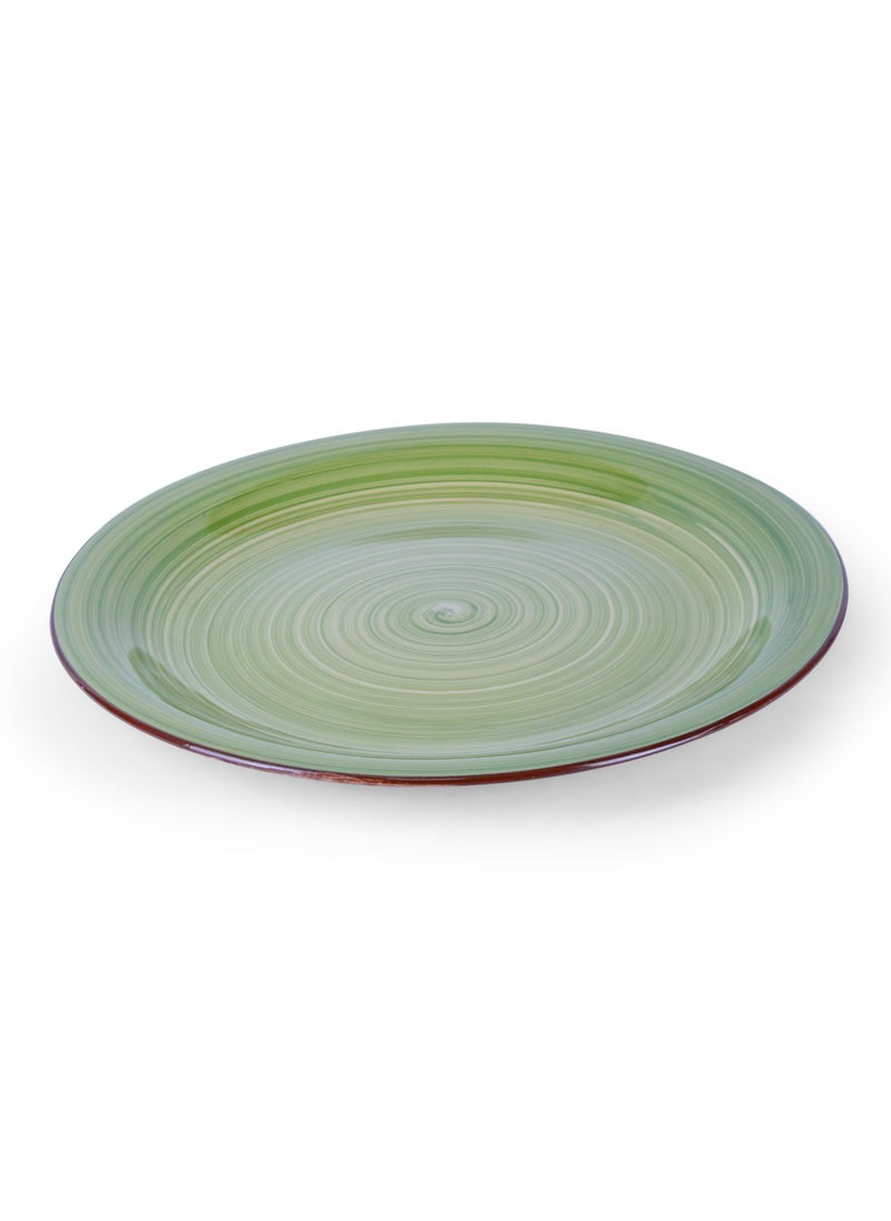 Cuisine Art - Cuisine Art Cosmic Hand-Painted Stoneware 16pcs Dinner Set – Green | 4 Dinner Plates (10.5"), 4 Dessert Plates (7.5"), 4 Soup Bowls (7"), 4 Mugs (9oz) Elegant & Durable Tableware for Home & Kitchen - Image 1