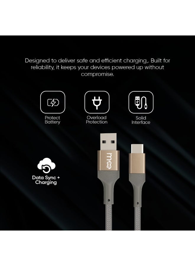 آیمی كابل شحن سريع من نوع USB إلى Type-C بقوة 3 أمبير، وطول 1.2 متر - كابل بيانات من النايلون المضفر، سرعة نقل عالية تصل إلى 480 ميجابت في الثانية، موصلات متينة من سبائك الألومنيوم، سلك مرن مقاوم للتشابك للهواتف الذكية وأجهزة الكمبيوتر المحمولة (IM-DC103) - Image 5