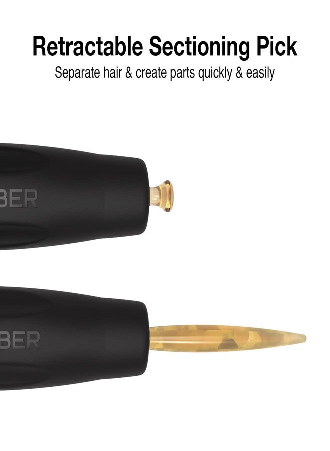 Olivia Garden OG Barber round brush with Ceramic Coated Barrel, quick drying and v-shaped bristles for easy styling on men hair, 1/2 inch - Image 5