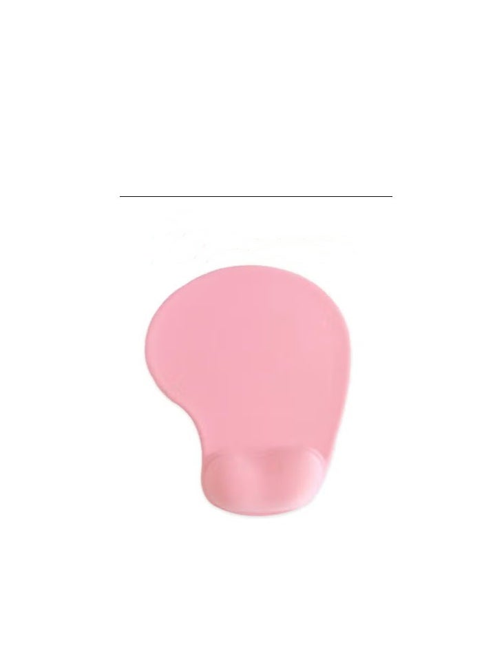 Generic Office Mousepad With Gel Wrist Support - Ergonomic Gaming Desktop Mouse Pad Wrist Rest - Design Gamepad Mat Rubber Base For Laptop Computer (Pink)  - Image 4