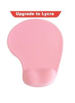Generic Office Mousepad With Gel Wrist Support - Ergonomic Gaming Desktop Mouse Pad Wrist Rest - Design Gamepad Mat Rubber Base For Laptop Computer (Pink)  - Image 2