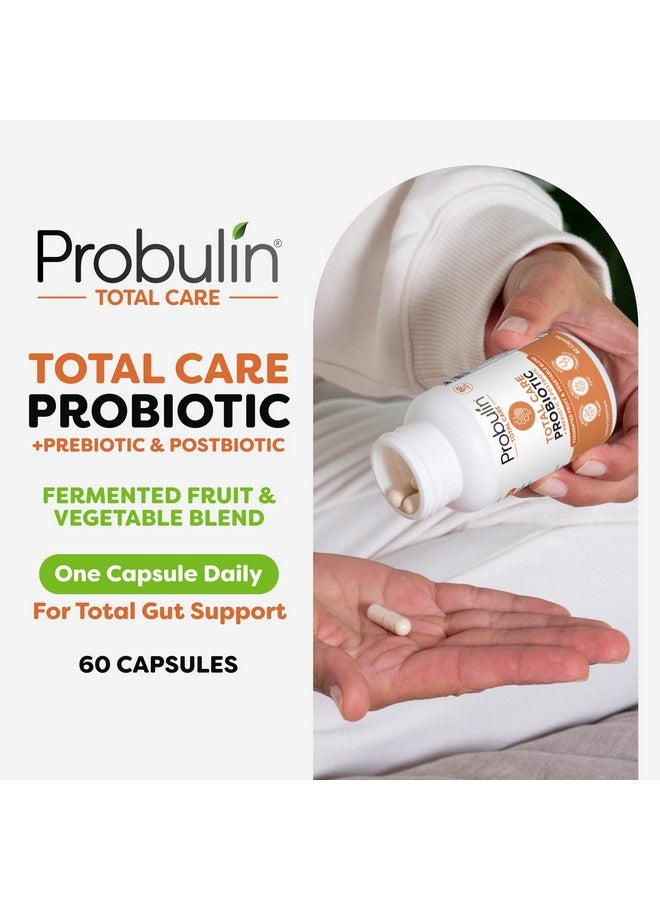 Probulin مكمل بروبيولين توتال كير البروبيوتيك، صحة الأمعاء اليومية، الهضم، وصحة المناعة كبسولات بروبيوتيك للرجال والنساء، 20 مليار وحدة تشكيل مستعمرة، نباتي، زجاجة تحتوي على 60 كبسولة - Image 2