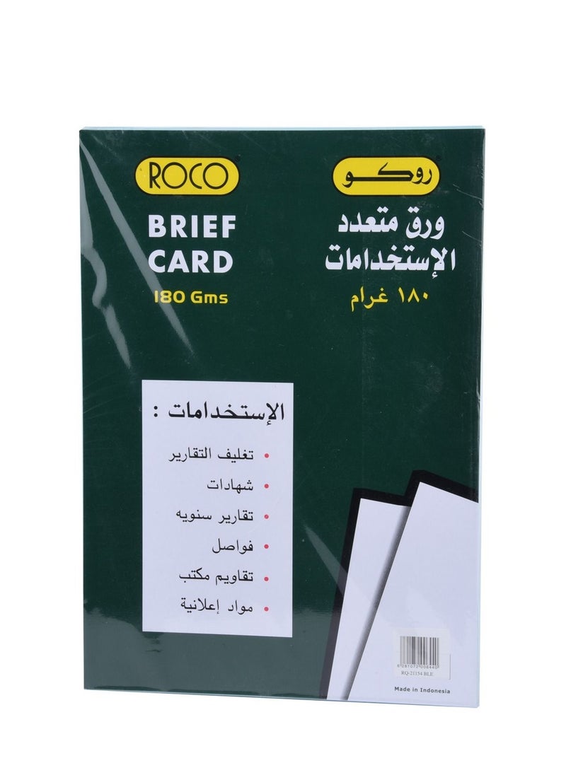 ROCO - PAPER BRIEFCARD A4 BLUE - Image 1