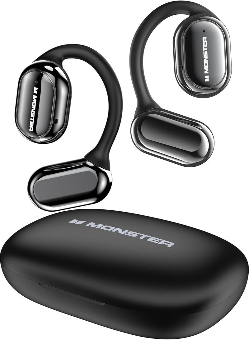 MONSTER Open Free AC100 Wireless Air Conduction Sports Headphones with Bluetooth Connectivity, HD Sound & Comfortable Open Ear Design - Image 1