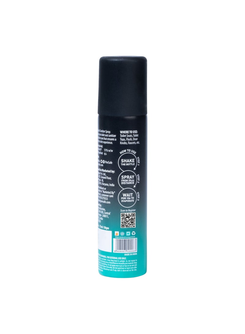 PEE SAFE Toilet Seat Sanitizer Spray - Mint 75ml  - Image 2