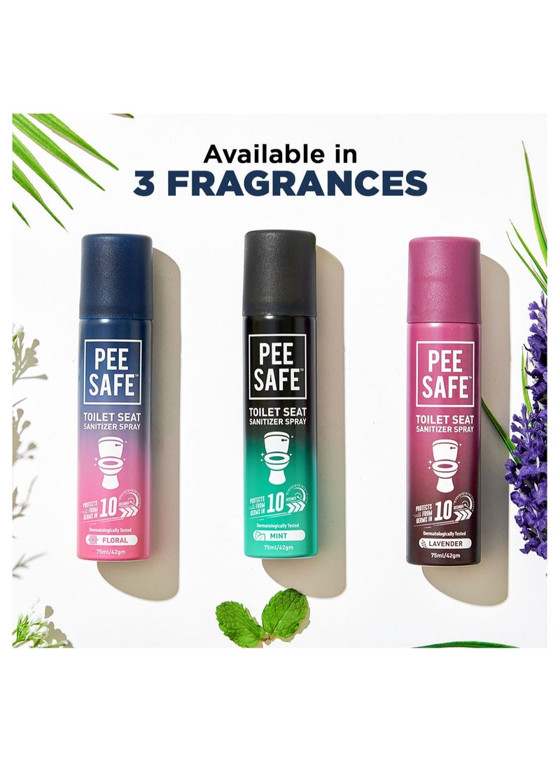 PEE SAFE Toilet Seat Sanitizer Spray - Mint 75ml  - Image 4