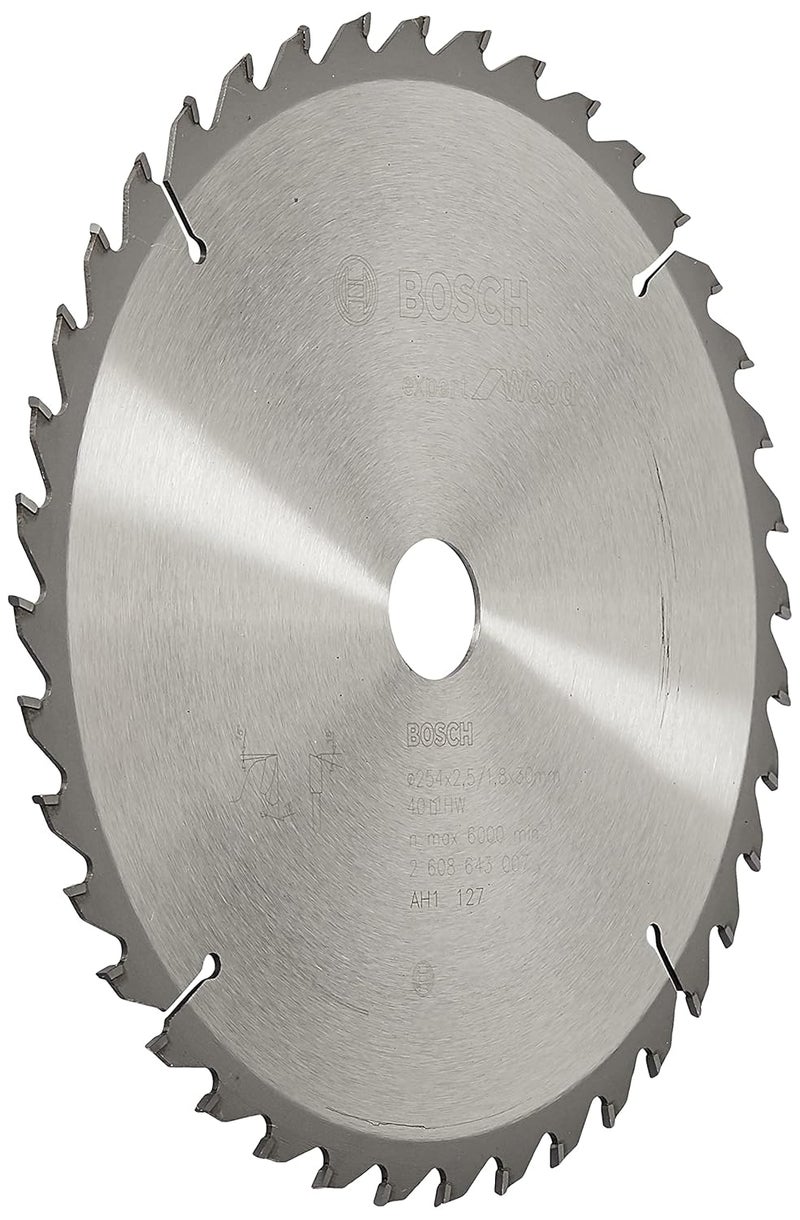 Professional Circular Saw Blade For Wood 10'' / 254mm Dia, 30mm Bore, 40 Teeth, Pack Of 1