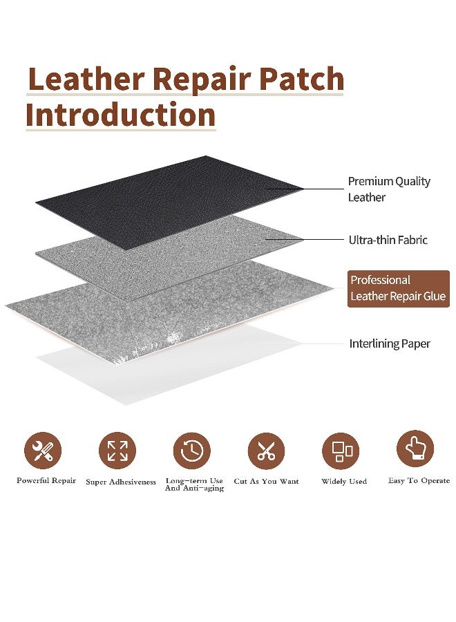 Generic Leather Repair Tape Patch Kit Light Brown 3 x 60 inch Leather Repair Patch Self Adhesive for Furniture Couch Sofa Car Seats Computer Chair Vinyl Repair Kit  - Image 2