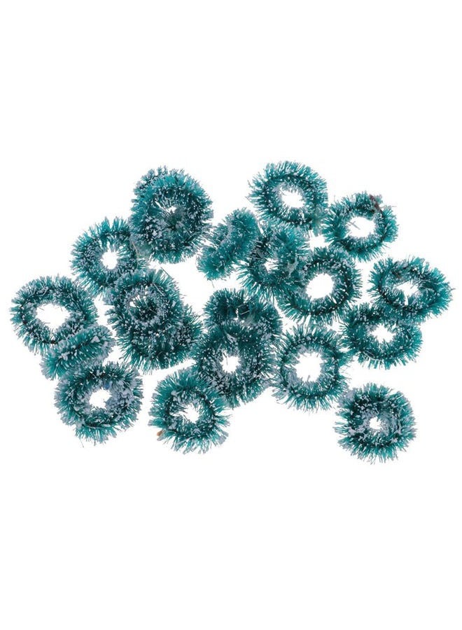 JANOU 20pcs Christmas Wreath Dollhouse Miniature Mini Hanging Holiday Wreath 1:12 Dollhouse Accessories for Christmas Tree Decoration Party Suppliers - Image 2