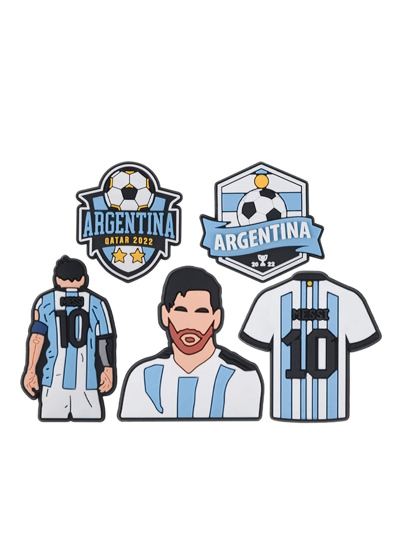 KASTWAVE - Soccer Croc Charms 11 Pcs Sports Messi Shoes Decorations Charms Crocs Accesories - Image 1