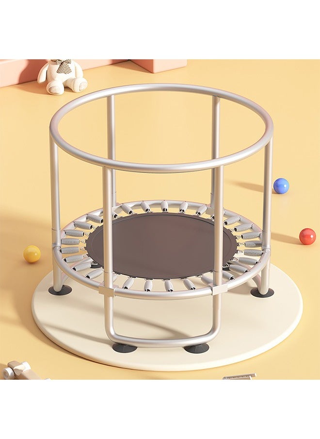 Beauenty 1.5m Childrens Trampoline Horizontal Bar Indoor Home Bouncing Bed With Net Circular Handrail Suspension Ring Ocean Ball Basketball Hoop Sandbag Swing Suction Cup  - Image 3