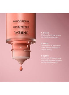 Hourglass Unreal Liquid Blush 10.3ml- Long-Lasting Blush Liquid - Up To 12 Hours - Future  - Image 5