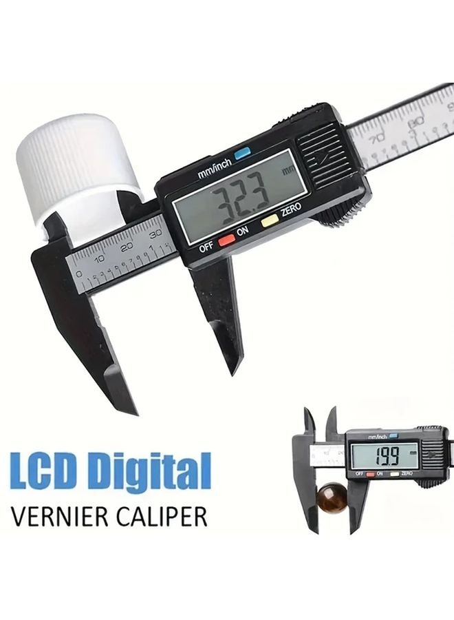 Precision Digital Caliper 6 Inch LCD Vernier Measuring Tool Large Display 1pc - Image 4