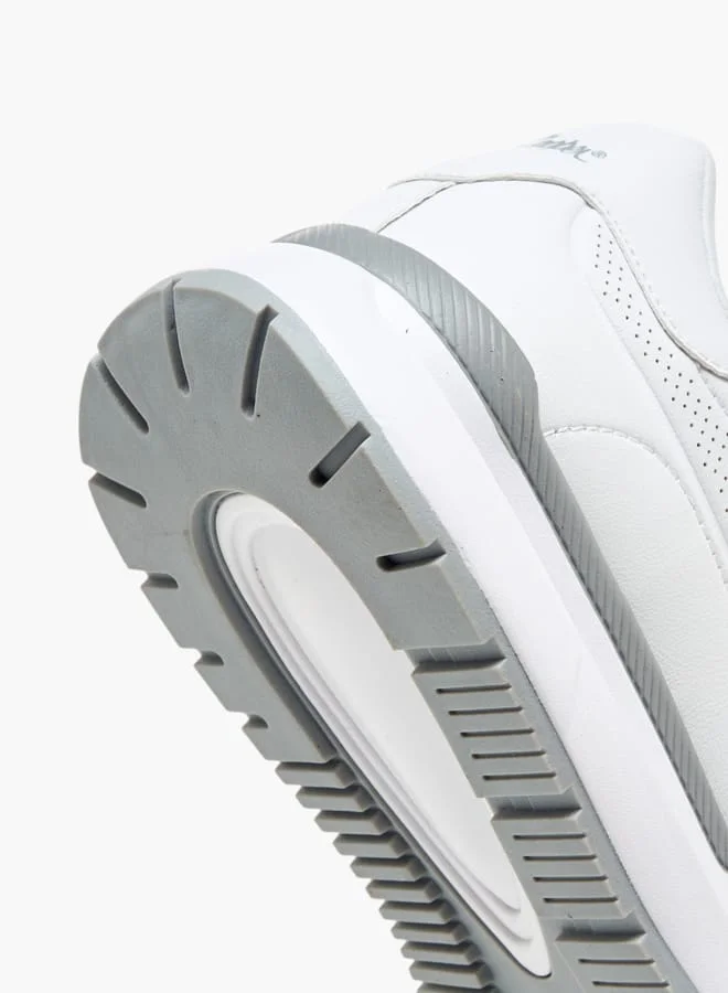 Lee Cooper Men's  Perforated Detail Lace-Up Sneakers