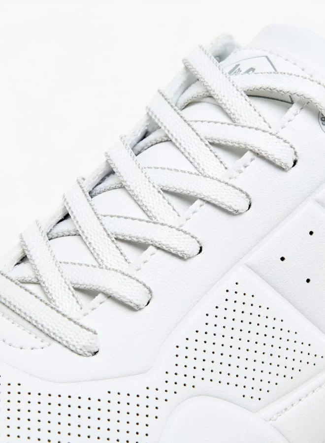 Lee Cooper Men's  Perforated Detail Lace-Up Sneakers