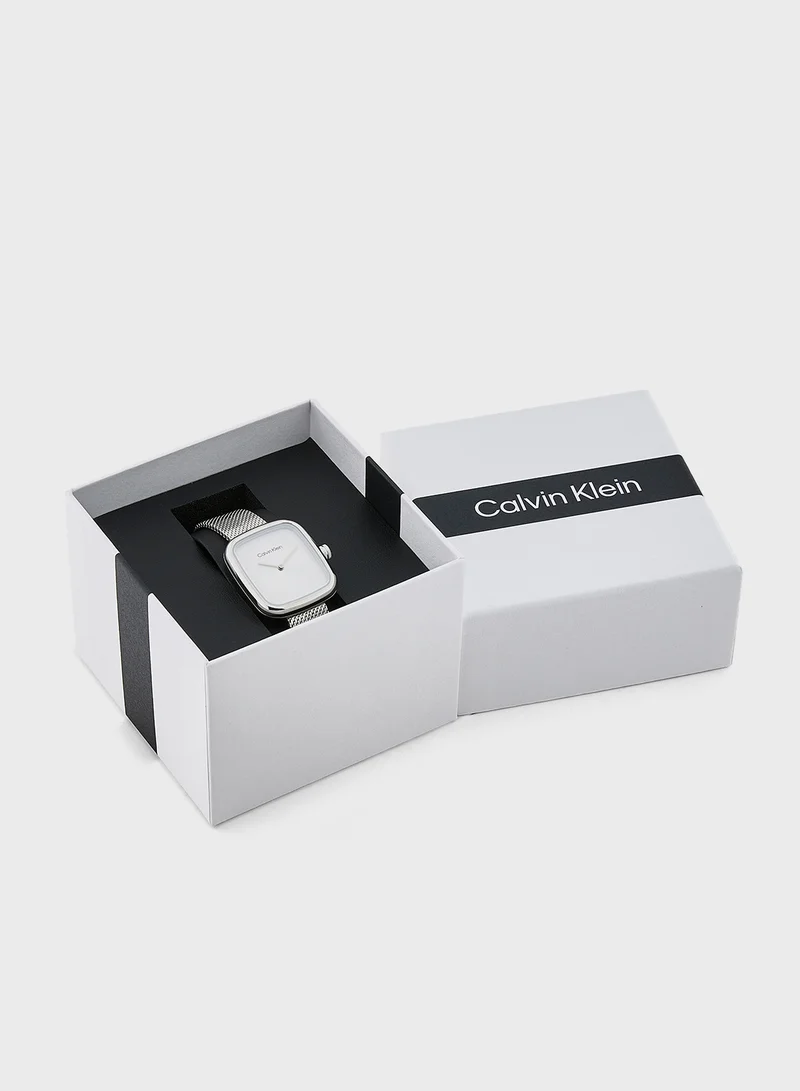 CALVIN KLEIN Twist Mesh Strap Analog Bracelet Watch
