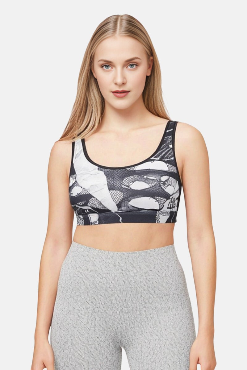 Reebok Women Non Padded Training Sports Bra, Black - Image 1