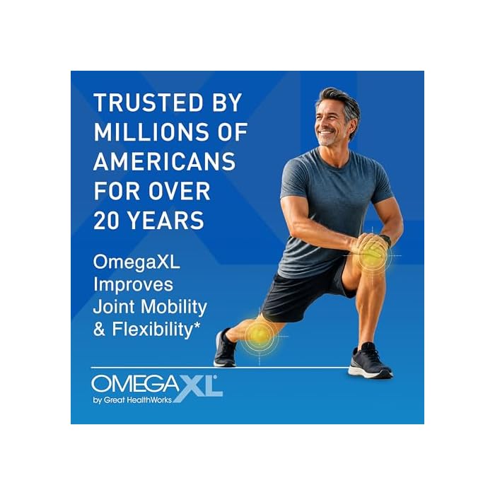 OmegaXL Joint Support Supplement, 120 Count | Green Lipped Mussel Oil, Soft Gel Pill, Natural Joint and Muscle Support Supplement, Clinically Supported, Non-GMO, Drug-Free - Image 3