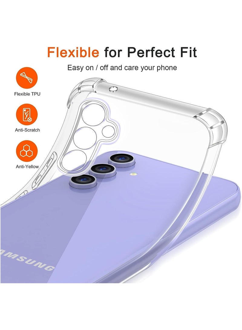 Case for Samsung Galaxy M54 Cover Clear Back Air Cushion Soft Silicone Shockproof Anti-Scratch Protective Bumper Shell Corner for Samsung Galaxy M54 5G - Image 4