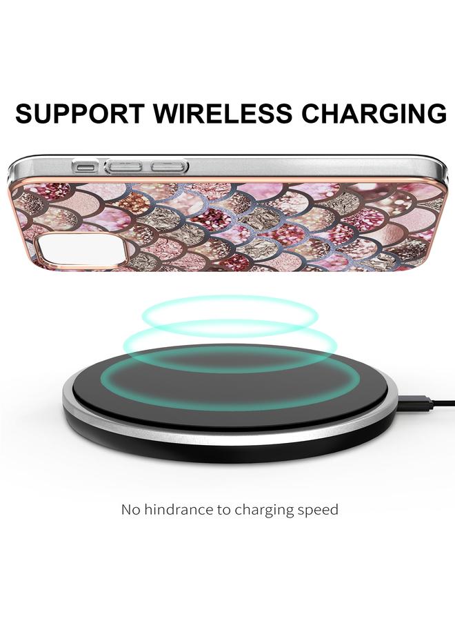 إيروريكس جراب لهاتف iPhone 13 mini بنمط طلاء كهربائي IMD TPU مقاوم للصدمات - Image 4