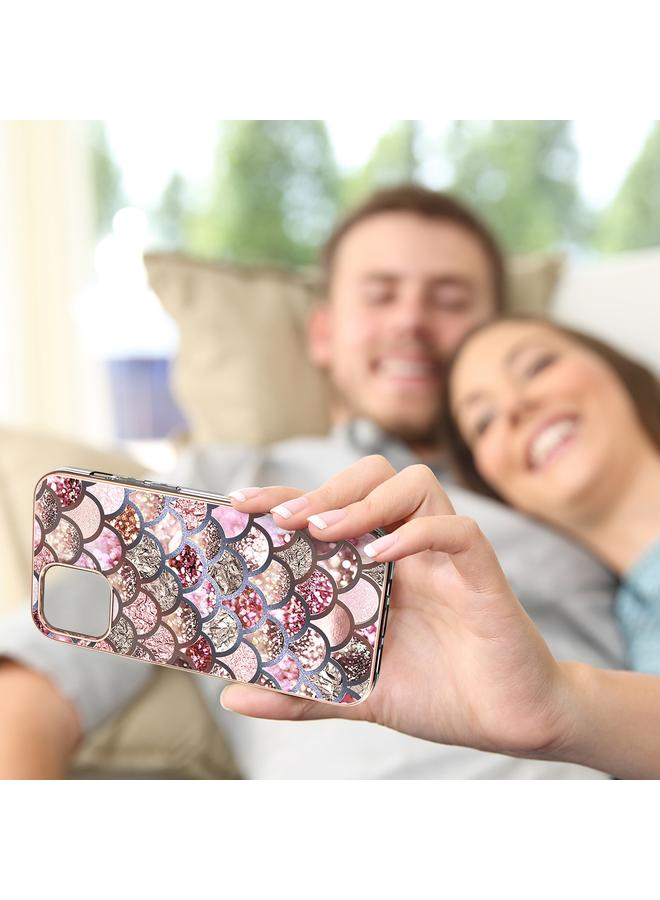 إيروريكس جراب لهاتف iPhone 13 mini بنمط طلاء كهربائي IMD TPU مقاوم للصدمات - Image 2