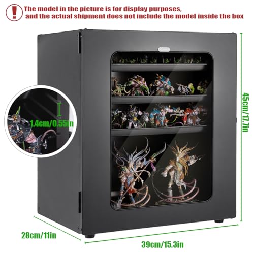 Kreapa Miniature Storage Case, Minatures Transport Case, Stackable Miniature Carrying Case, Easy Transportation And Storage For Warhammer 40k (Large Size) - Image 3
