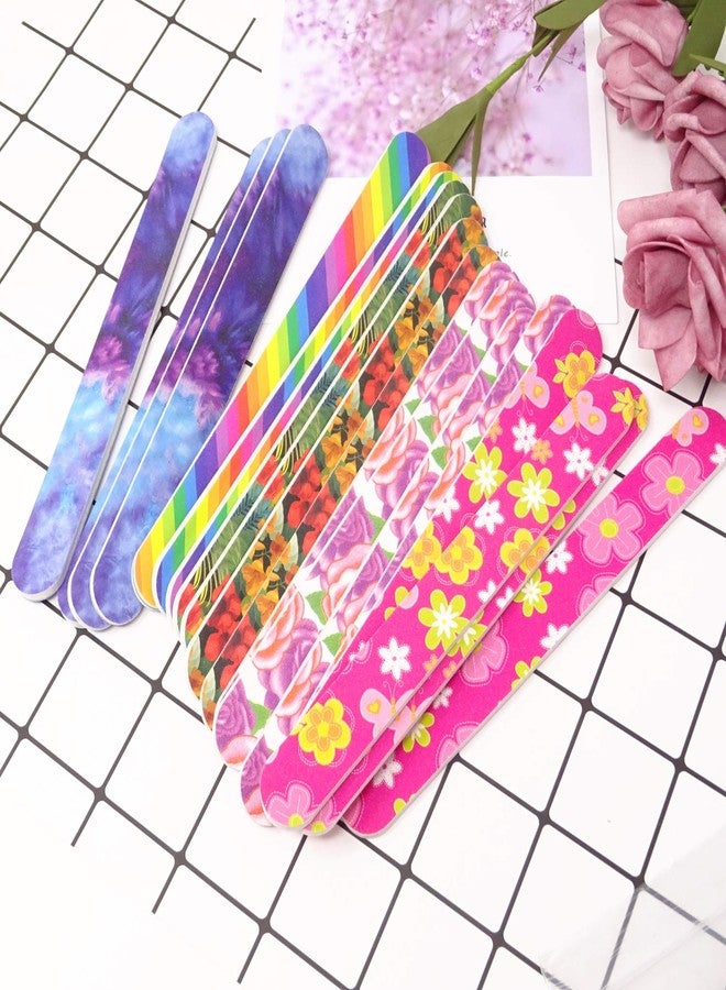 Honbay 20PCS Double Sided Nail Files Emory Boards for Home and Professional Salon Use (150/150 Grit) - Random Color - Image 3