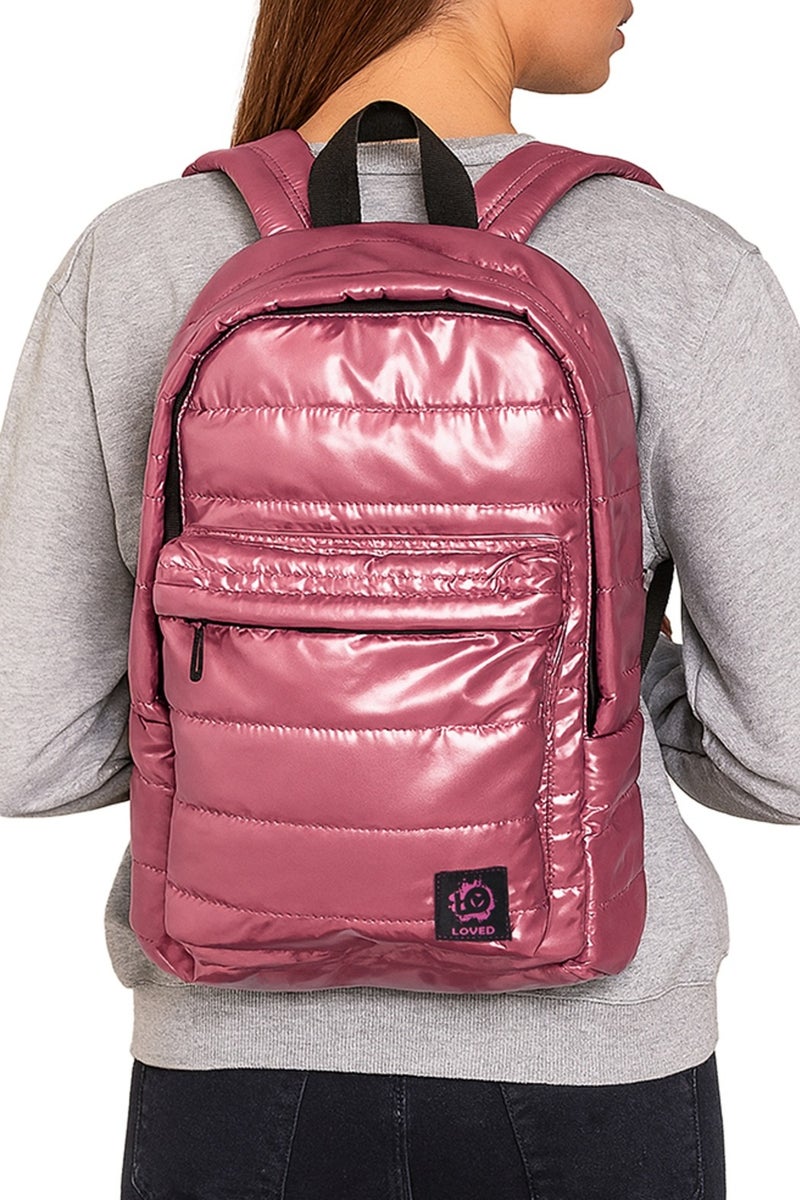 بيج ديزاين حقيبة ظهر مبطنة، حقيبة لابتوب 14 بوصة، خفيفة الوزن ومقاومة للماء مع قسم مخصص للابتوب، تصميم مريح مع أحزمة كتف مبطنة، مثالية للمدرسة والعمل والسفر والاستخدام اليومي - Image 1