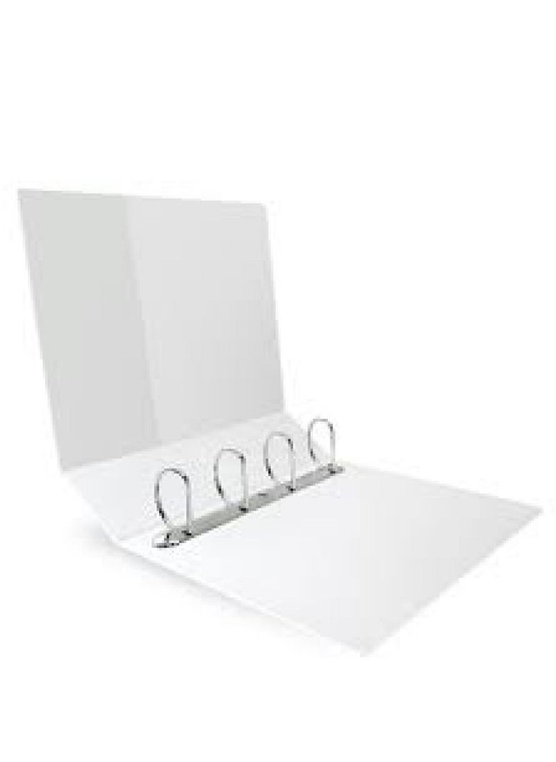 AL BAAZ Ring Binder 4ring 100mm Al Baaz AB-410 White  - Image 2