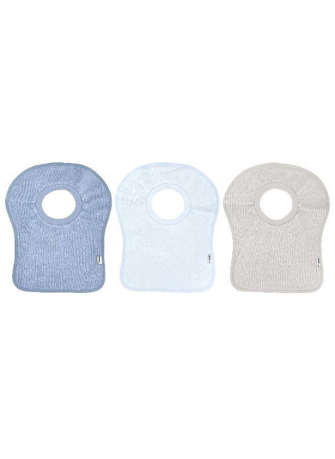 green sprouts - Green Sprouts, Stay-Dry Pull-Over Bibs, 9-18 Months, Multicolor, 3 Pack - Image 1