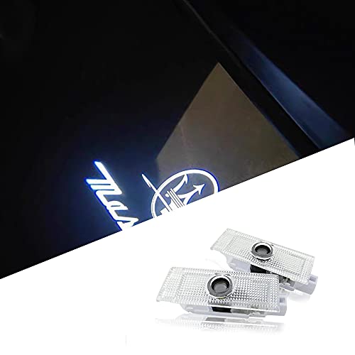 uuakarin 2Pcs Car Door Light LED Welcome Light Projector Door Shadow Lights Puddle lamp Car Ghost Shadow Light for Levante 2014-present - Image 1