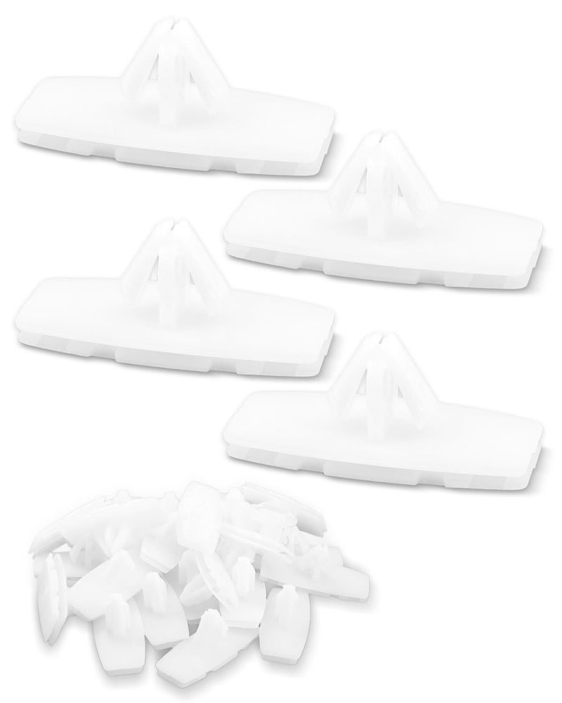 Wujexuhe Fender Flare Retainer Clip Fastener White Fit for Jeep Gladiator Fit for Jeep Wrangler Fit for Ram 1500 Rocker Molding Wheel Flare Clips Replece 68526185AA 6852618AA 6839872AA 45PCS All storage type compatible - Image 1