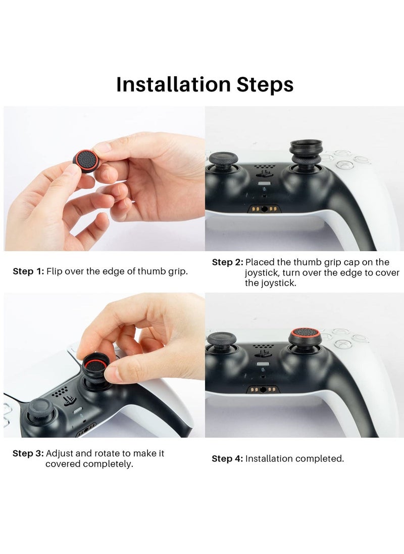 20 قطعة من مقابض الإبهام عالية الأداء لوحدة التحكم التناظرية متوافقة مع PS5 وPS4 وXbox One وXbox Series X/S - Image 5