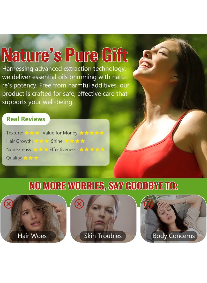 IKZEE - 60ml Wild Castor Oil for Skin Care Organic Castor Essential Oil Rich in Omega and Ricinoleic Acid for Stronger Hair Lash and Brow Castor Serum for Hair Beard Eyelash Eyebrow Growth and Nails Care Face Serum Castor Oil Face Oil - Image 1