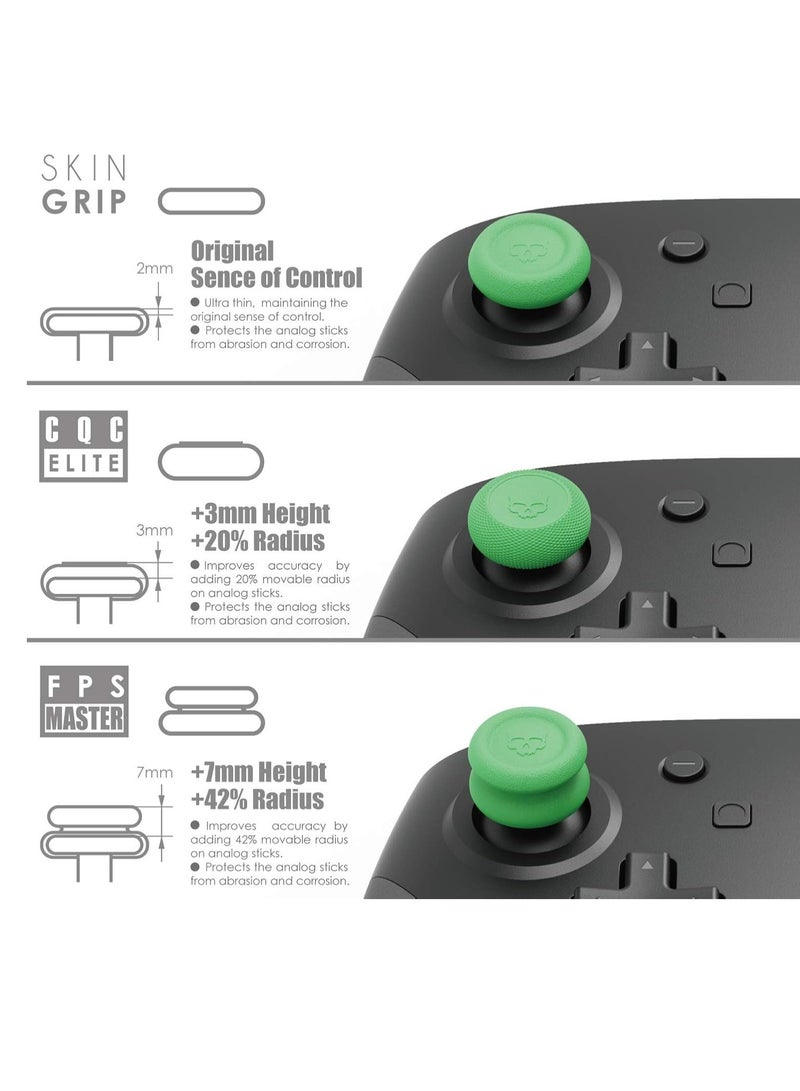 Thumb Grip Caps Set Joystick Cap Analog Stick Cap for Switch Pro Controller,PS5,PS4,Slim,Pro Controller(4Pcs Green) - Image 3