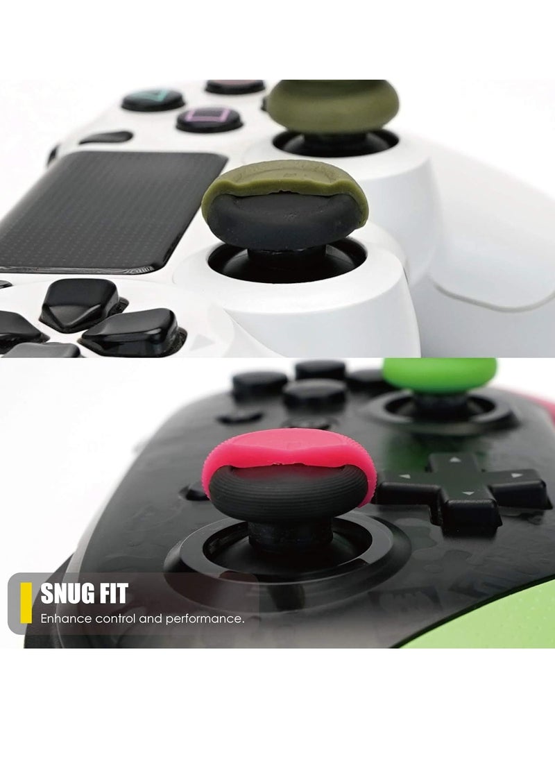 Thumb Grip Caps Set Joystick Cap Analog Stick Cap for Switch Pro Controller,PS5,PS4,Slim,Pro Controller(4Pcs Green) - Image 5