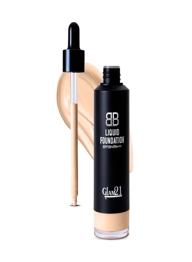 Glam 21 Glam21 BB Dropper Foundation Protection from UV Rays| Long-lasting 8-12hrs Coverage with Deep Hydrating Effect | Matte Finish & Ultra-refined Pigments | 50gm| 01-Vanilla - Image 2