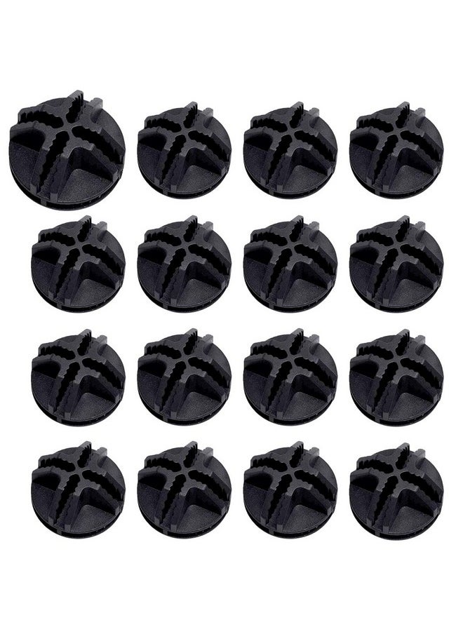 Hapy Shop - HAPY SHOP 40 Pieces Plastic Storage Cube Connectors Wire Cube Connectors for Modular Closet Storage Organizer and Wire Grid Cube Storage Shelving(Black) - Image 1
