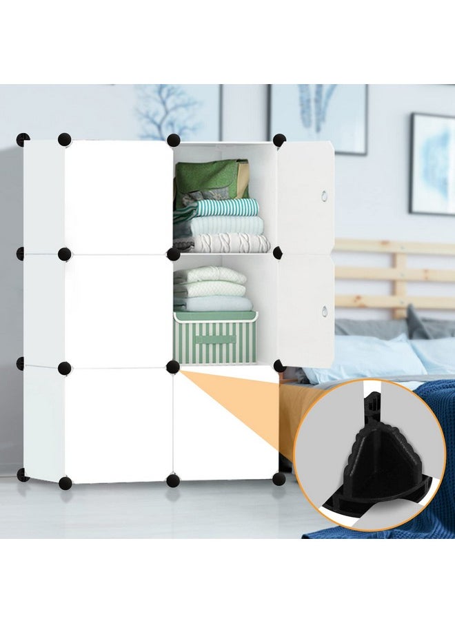 Hapy Shop - HAPY SHOP 40 Pieces Plastic Storage Cube Connectors Wire Cube Connectors for Modular Closet Storage Organizer and Wire Grid Cube Storage Shelving(Black) - Image 1