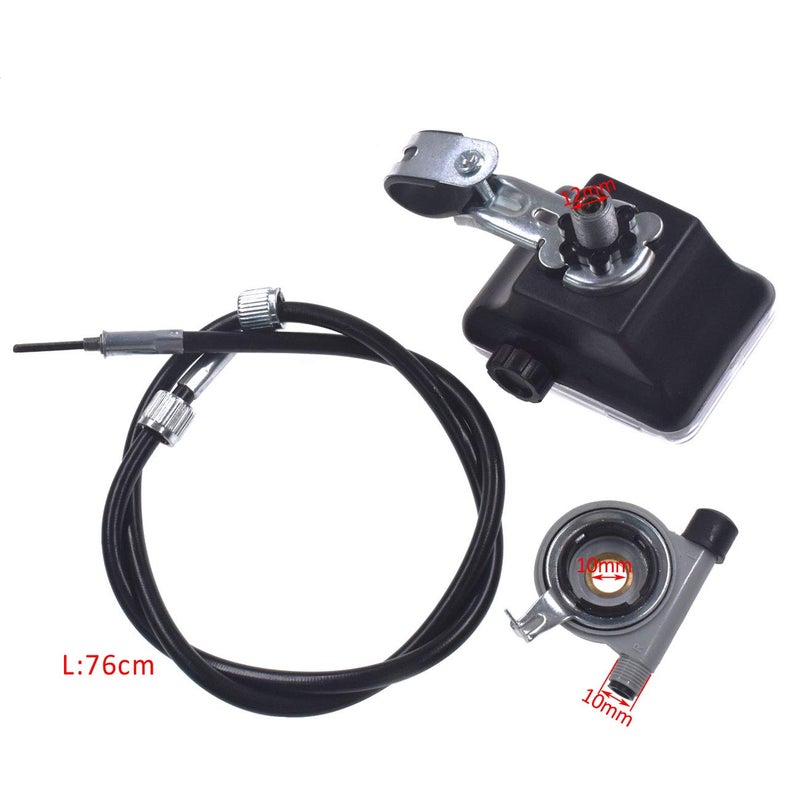 HGC Resettable Speedometer Odometer Gauges Analog Classic Style Vintage Universal For 26"" Motorized Bike Exercycle - Image 2