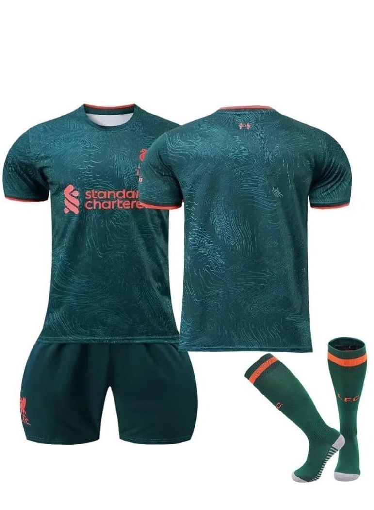 2023/24 Liverpool Away Kit M.SALAH #11 Jersey/Shorts Socks Set Youth Sizes and Adult Sizes - Image 3