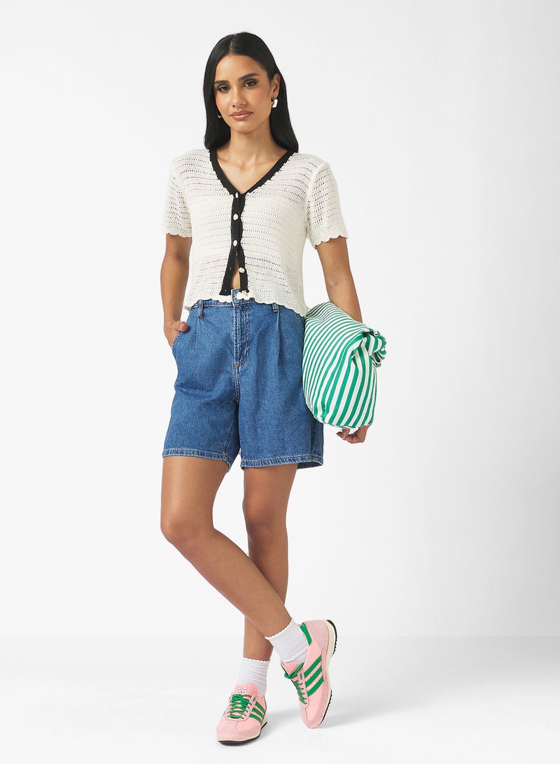 Ginger Classic Knitted Textured Sweater - Image 4